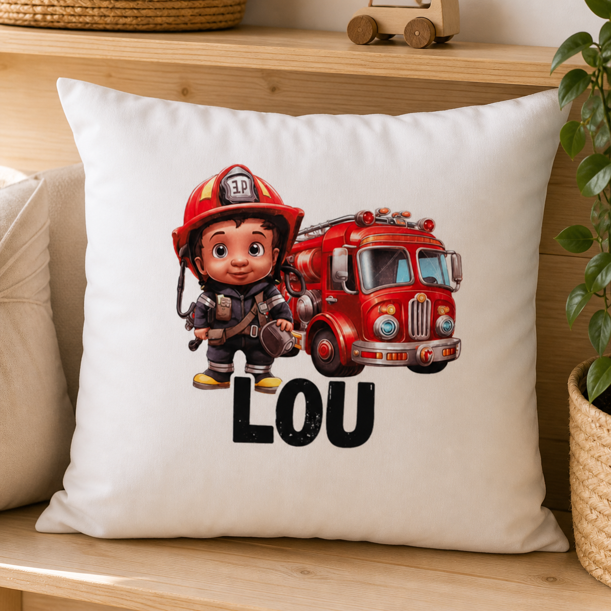 Lou le pompier - Coussin