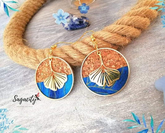 Geko blue - Boucles d 'oreilles