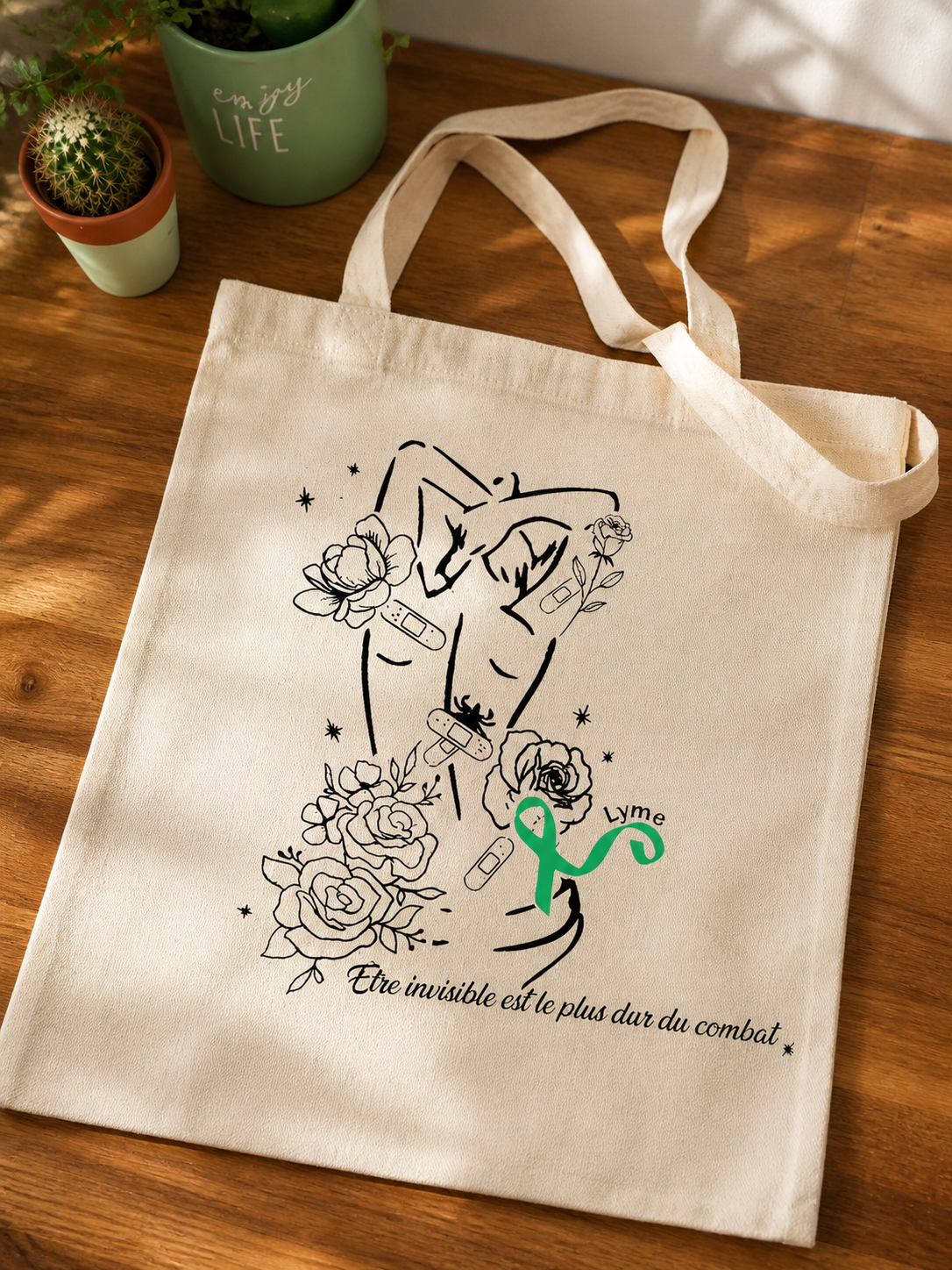 Invisible - Tote bag Action du 💚
