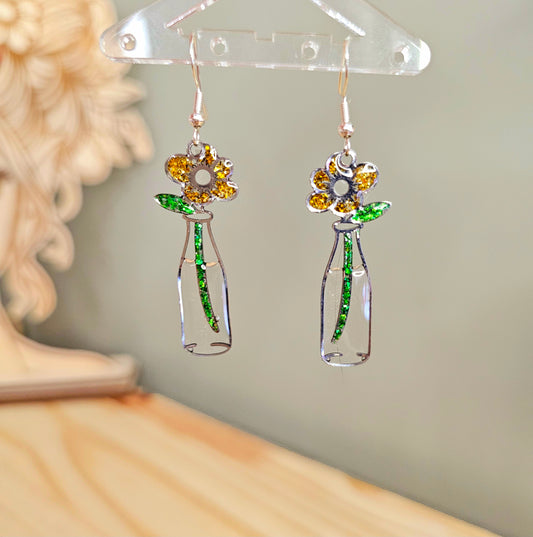Rosé du matin - Boucles d'oreilles