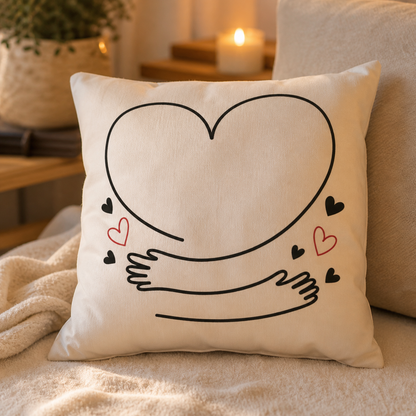 Coussin-Câlin de cœur
