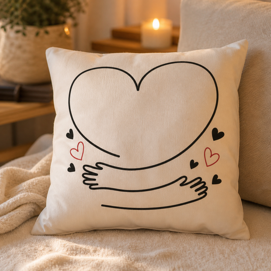 Coussin-Câlin de cœur