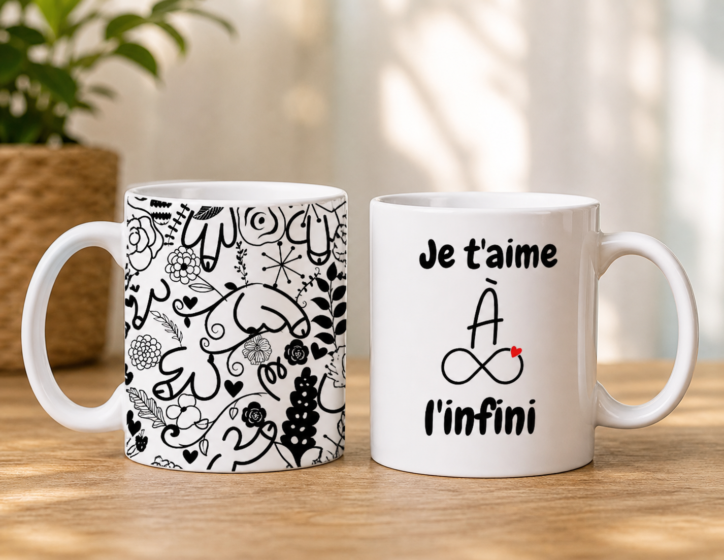 Duo Zizis fleuris - Tasse
